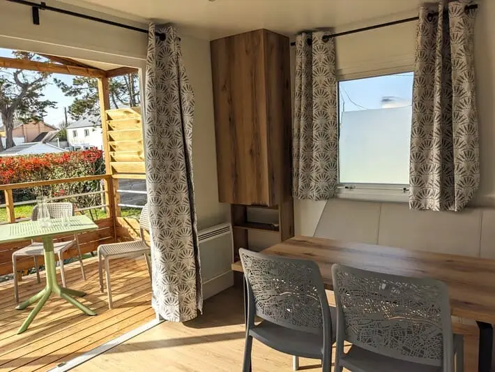 Mobil-home + terrasse couverte – 1 chambre